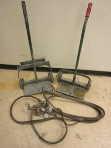 lot 710 image: WELDING CARTS, WITH HOSE, GAUGES