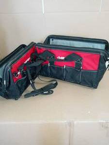 lot 8 image: 2-piece tool bag combo- slightly dirty -SEE PICTURES