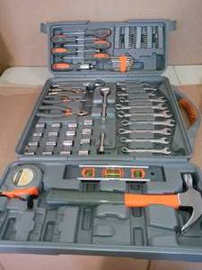 lot 16 image: Home Tool Kits Set (137-Piece) by HDX- open box not used- missing a few pieces -SEE PICTURES