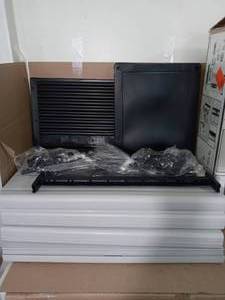 lot 50 image: 27 in. W 4 Shelf Plastic Multi-Purpose Cabinet in Gray by HDX- open box not used -SEE PICTURES