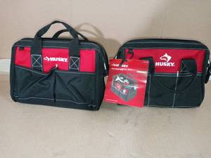 lot 52 image: Husky tool bag- set of 2  - not used -SEE PICTURES