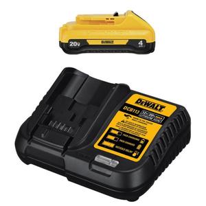 lot 22 image: 20-Volt MAX Compact Lithium-Ion 4.0Ah Battery Pack with 12-Volt to 20-Volt MAX Charger by DEWALT- not used -SEE PICTURES