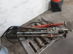 lot 24 image: 2-Hydraulic Units Tampers & Jack Attachments. With Honda GX 160 Motors