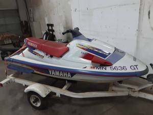 lot 2 image: 199596 Yamaha Jet Ski 1100 Triple Wave Raider With Quick Shift Trim System  & Trailer