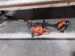 lot 83 image: Remington Pole Saw Model RM2599, Husqvarna Chain Saw (Unknown Cond.)