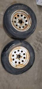 lot 98 image: 2-5 Lug Trailer Rims With Tires