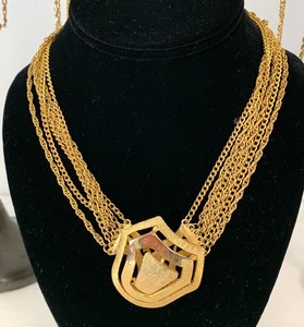 lot 410 image: Misc. Costume Jewelry Lot - An Assortment of 32 Long and Short Necklaces and One Multi-Strand Piece