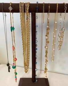 lot 409 image: Misc. Costume Jewelry Lot - Longer Necklaces and Bracelets