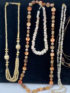 lot 421 image: Misc. Costume Jewelry Lot - Beads, Beads, Beads