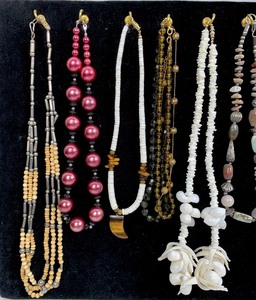 lot 438 image: Misc. Costume Jewelry Lot - Beads and a Touch of Gold