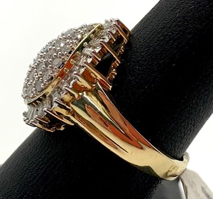 lot 42 image: 10K Yellow Gold Diamond Ring (1 CT TW, Color JCl I3), Size 7-34, Original Tag Attached