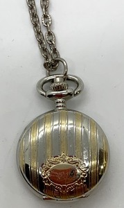 lot 160 image: GVII Quartz Pocket Watch Necklace on 30 Chain, Untested