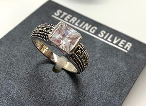 lot 203 image: 3 Sterling Silver Rings, Size 7, New on Original Packaging