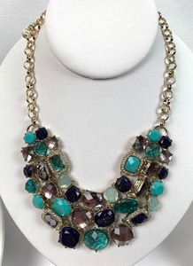 lot 257 image: 5 Turquoise-Toned Necklaces