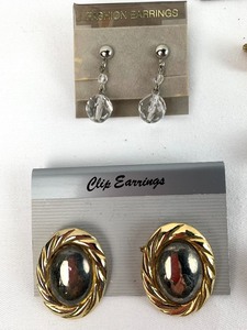 lot 291 image: Assorted Clip-On Earring Pairs - Group F - 38 Pairs