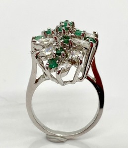 lot 217 image: Two Sterling Silver Rings w Gems, Size 7-34 and 8