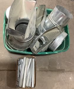 lot 178 image: Tote Of Miscellaneous Ductwork