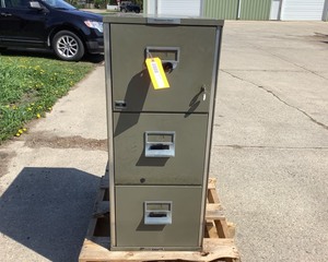 lot 115 image: Remington Rand Fireproof File Cabinet