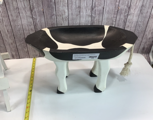 lot 280A image: Holstein Cow Stand, Side Table