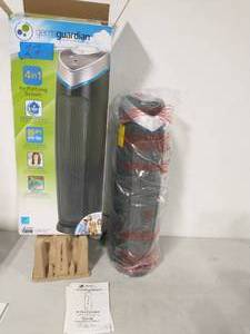lot 27 image: GERMGURDIAN 5-in-1 Pet Pure True HEPA Air Purifier System UV Sanitizer and Odor Reduction, 28 in. Digital Tower