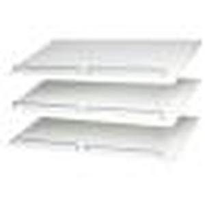 lot 18 image: 14 in. D x 24 in. W x 0.625 in. H Classic White Shoe Shelf (3-Pack)