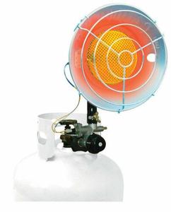 lot 25 image: Single Burner 15,000 BTU Radiant Tank Top Propane Portable Heater