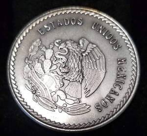 lot 10 image: 1 TROY OZ. .999 FINE SILVER TEXAS RANGERS ANTIQUED ROUND