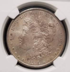 lot 19 image: 1896 MORGAN SILVER DOLLAR MS64 NGC