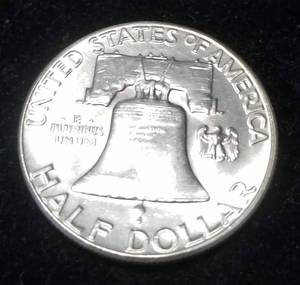 lot 37 image: 1963 FRANKLIN HALF DOLLAR BU