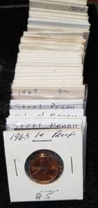 lot 19-A image: DEALER LOT OF 79 US CENTS RETAIL READY MOSTLY WHEATS NO KEY DATES