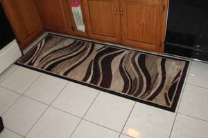 lot 23 image: Lot of (2) Area Runner Rugs with Swirl Pattern 71Lx27W