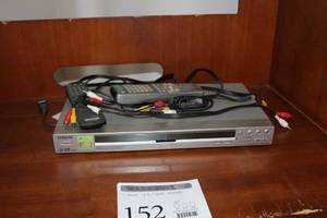 lot 152 image: Sony CDDVD Player with Remote Control and Cables DVP-NS725P