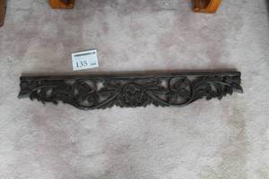 lot 135 image: Carved Wood Wall Dcor 48Wx8H