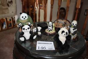 lot 146 image: Lot of (Approximately 8) Panda Bear Figurines