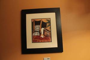 lot 61 image: Dressing Room by K. Sewell Signed Matted Framed Artwork 16-12Wx18-12H
