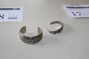lot 108 image: Lot of (2) Womens Sterling Bracelets