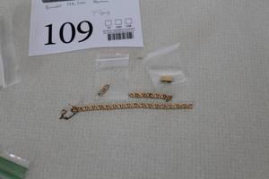 lot 109 image: Womens 14K Gold Bracelet 7L