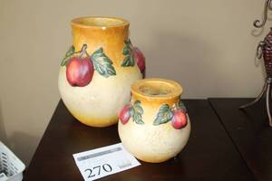 lot 270 image: Lot of (2) Decorative Table Vases