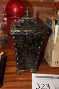lot 323 image: Decorative Container with Lid 6Wx6Dx12H