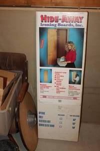 lot 335 image: Ironing Boards, Inc. Hide-Away Ironing Board System (new in box)