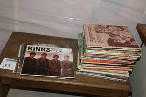 lot 351 image: Lot of (45) Music LP Record with Sleeves