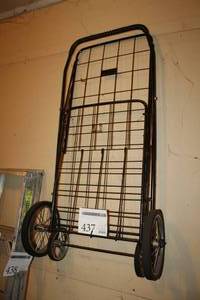 lot 437 image: Folding Wire Cart 4-wheel