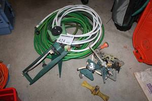 lot 424 image: Lot of Garden Hoses, Hose Sprinkler Heads