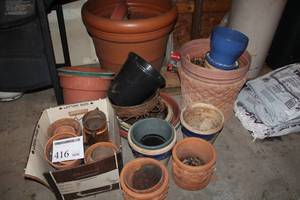 lot 416 image: Lot of Planters and Pots