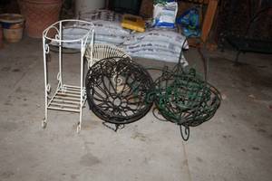 lot 426 image: Wire Metal Planters