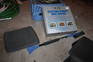 lot 427 image: Automotive Accessories - Floor Mats (new), Ice Scrapers, Ford Custom Front End Cover (in box)