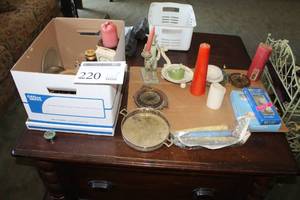 lot 220 image: Lot of Candles, Candleholders