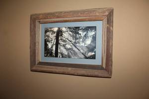 lot 264 image: Trees by  Signed Matted Wood Framed Artwork 15-12Wx 11-12H