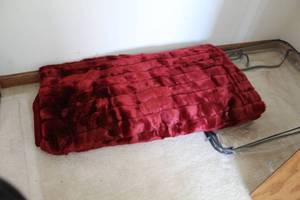 lot 259 image: Fuzzy Throw Blanket with Carry Case 60Lx50W