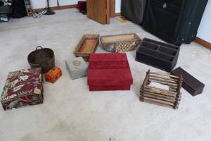 lot 255 image: Lot of (11) Office Storage Organizer Containers